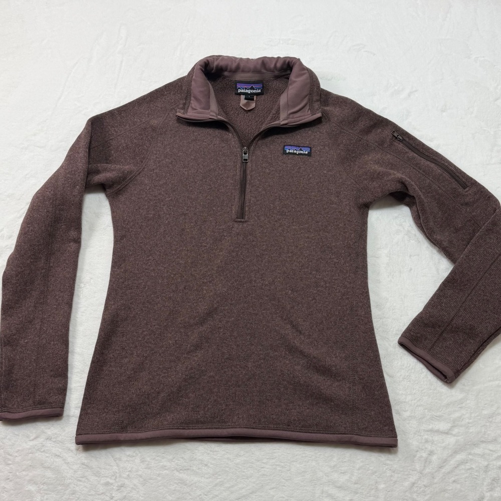 Patagonia Better Sweater 1/4 Zip Fleece Pullover Rosehip Red Small - Picture 2 of 7